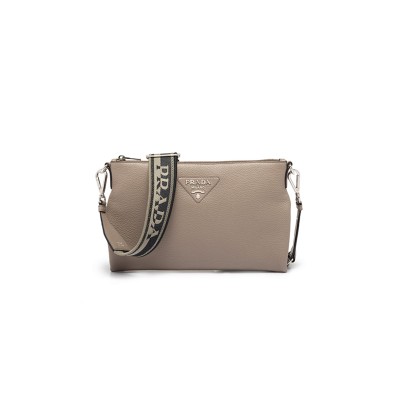 PRADA LEATHER SHOULDER BAG 1BH050 (30*19.5cm) 